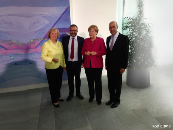 Prof. Dr. Maria Böhmer, Ali Ertan Toprak, Dr. Angela Merkel, Mehmet Tanriverdi