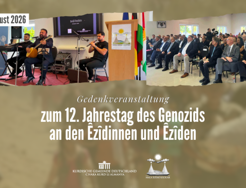 Gedenkveranstaltung zum 12. Jahrestag des Genozids an den Êzîdinnen und Êzîden
