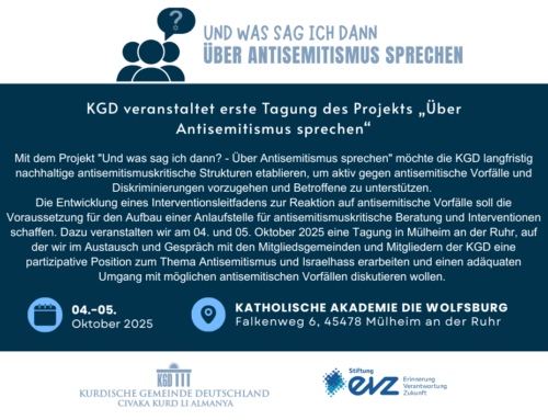 KGD veranstaltet erste Tagung des Projekts „Über Antisemitismus sprechen“