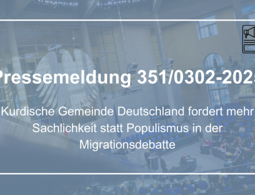 Kurdische Gemeinde Deutschland fordert mehr Sachlichkeit statt Populismus in der Migrationsdebatte