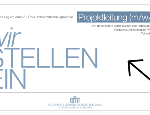 Leitung für das Projekt “‘„Und was sag ich dann?’ – Über Antisemitismus sprechen” gesucht