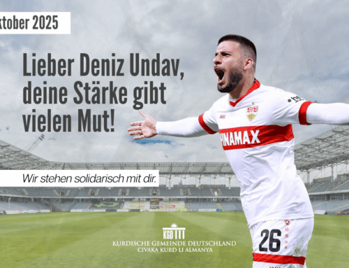 Solidaritätsbekundung mit Deniz Undav