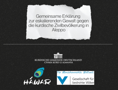 Gemeinsame Erklärung zur eskalierenden Gewalt gegen die kurdische Zivilbevölkerung in Aleppo