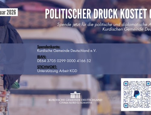 Spendenaufruf für Arbeit der Kurdischen Gemeinde Deutschland