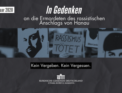 In Gedenken an die Ermordeten des rassistischen Anschlags in Hanau
