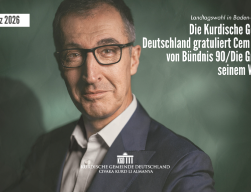 Die Kurdische Gemeinde Deutschland gratuliert Cem Özdemir von Bündnis 90/Die Grünen zu seinem Wahlsieg bei der Landtagswahl in Baden-Württemberg