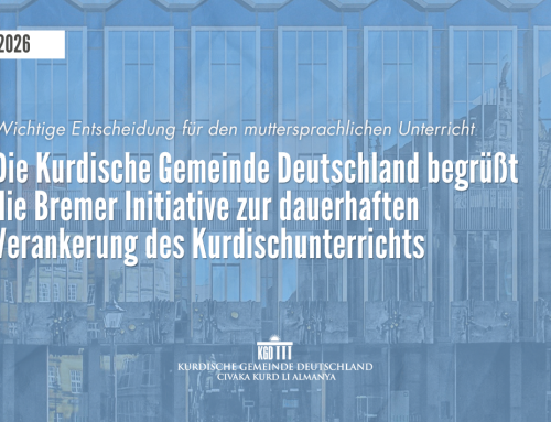 Die Kurdische Gemeinde Deutschland begrüßt die Bremer Initiative zur dauerhaften Verankerung des Kurdischunterrichts