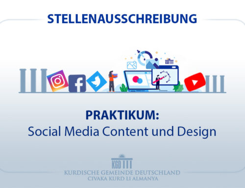 Stellenausschreibung, Praktikum: Social Media Content und Design